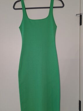 Zara Emerald Green Tank Midi Dress